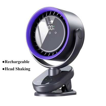 Portable octopus fan in handheld design with rechargeable USB battery