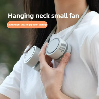Portable Neck Fan Mini Foldable USB Rechargeable