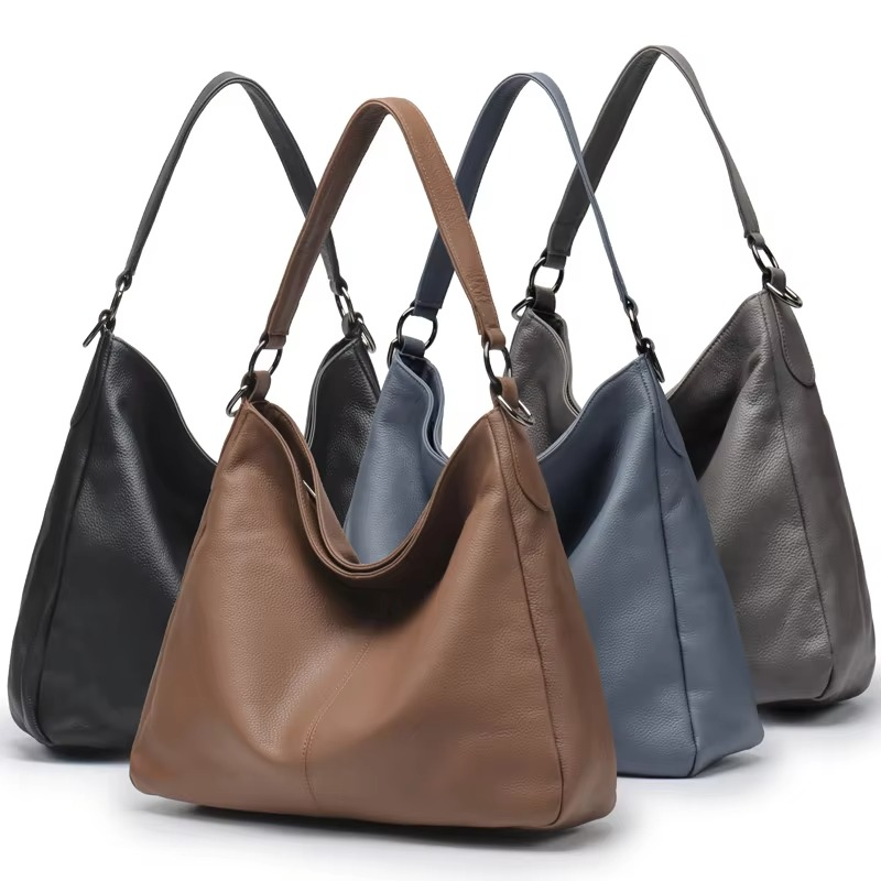 Mala de ombro feminina de pelúcia – Mala de ombro macia com elegância e grande capacidade