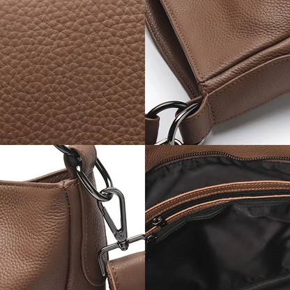 Mala de ombro feminina de pelúcia – Mala de ombro macia com elegância e grande capacidade