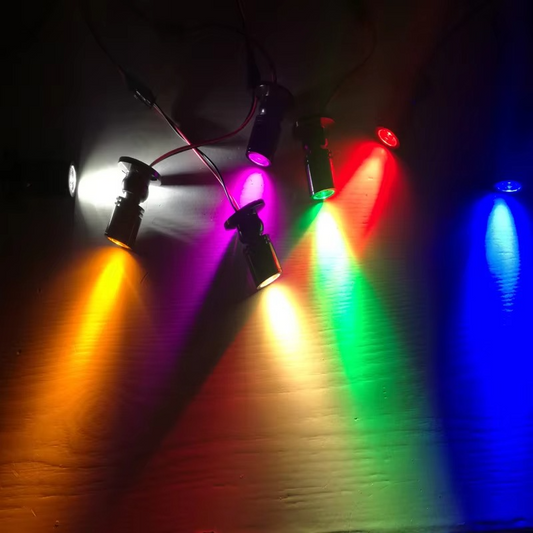 Mini LED spotlight with USB connection – 1W/3W in warm white, cold white – aluminum, 30° beam angle