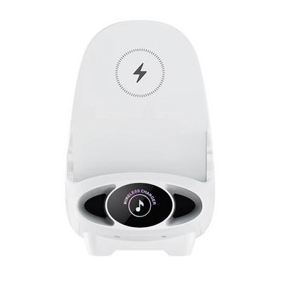 Wireless phone holder with 15W fast charging and aromatherapy – flexible for portrait and landscape orientation