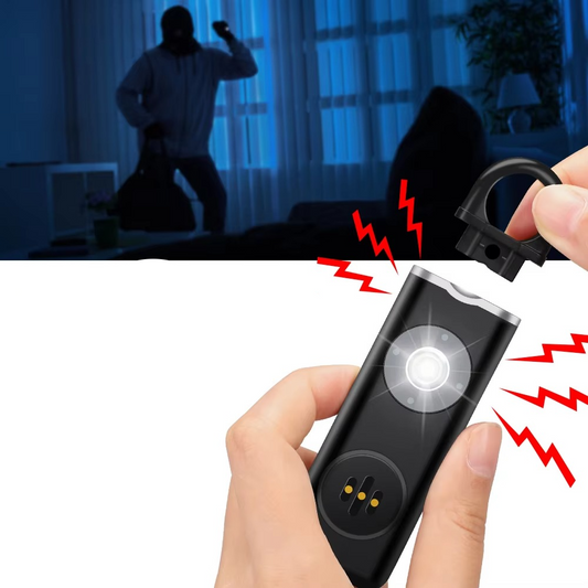 Hollarm Alarme de Autodefesa Chaveiro Pessoal para Mulheres, Crianças e Idosos com Sirene de 130dB e Luz LED