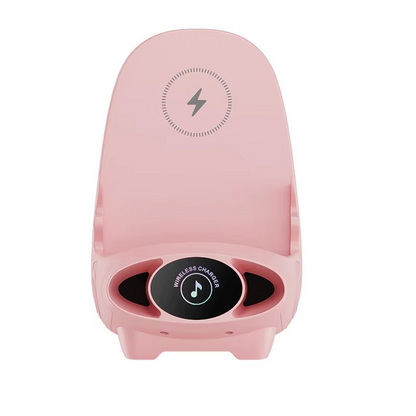 Wireless phone holder with 15W fast charging and aromatherapy – flexible for portrait and landscape orientation