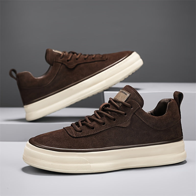 Herren Sneakers Wildleder Atmungsaktiv Bequem Vielseitig Anti-Rutsch-Sohle-4