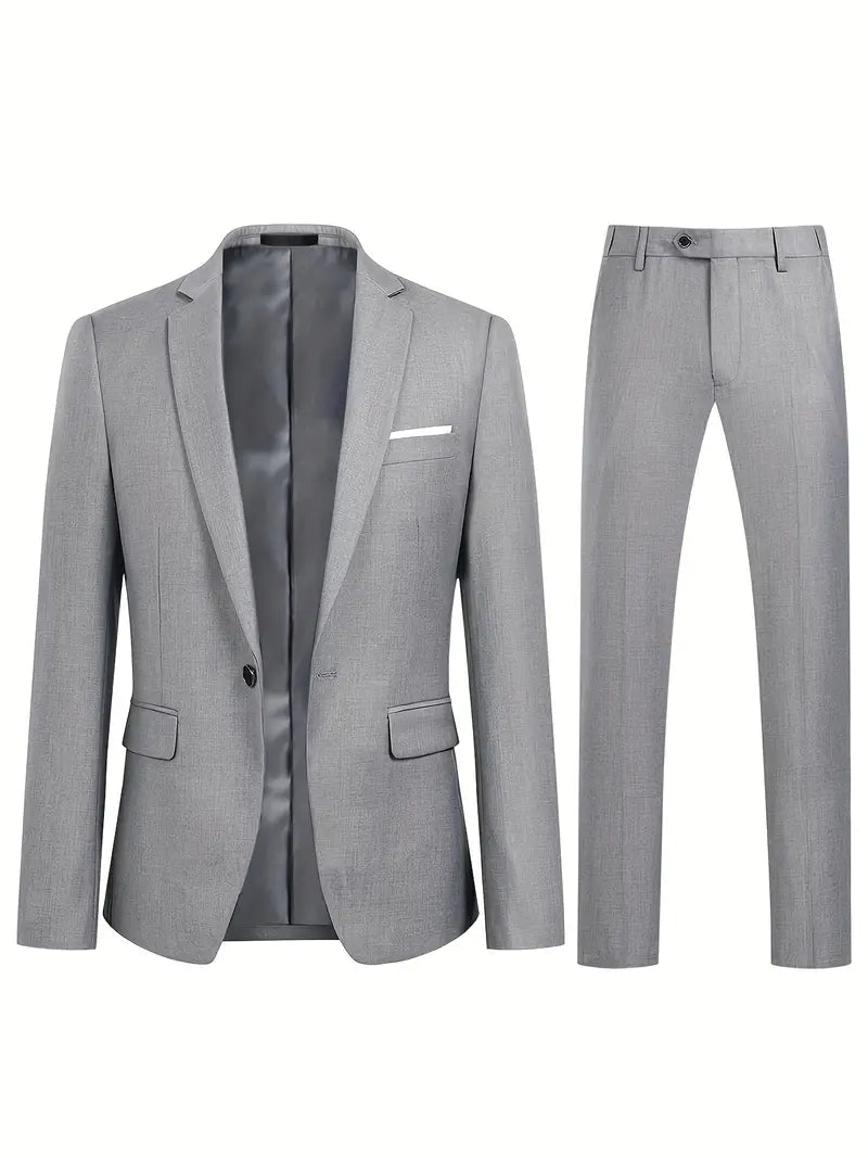 Variant image for Men's Suit Set Black Size M Polyester Blazer and Pants-22