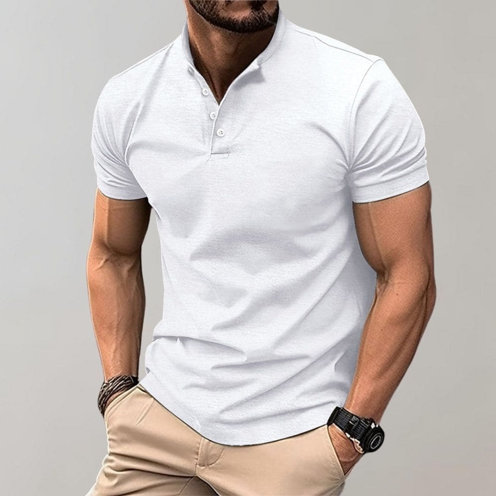 Elegant men's polo shirt in a casual look | High-quality, versatile & comfortable