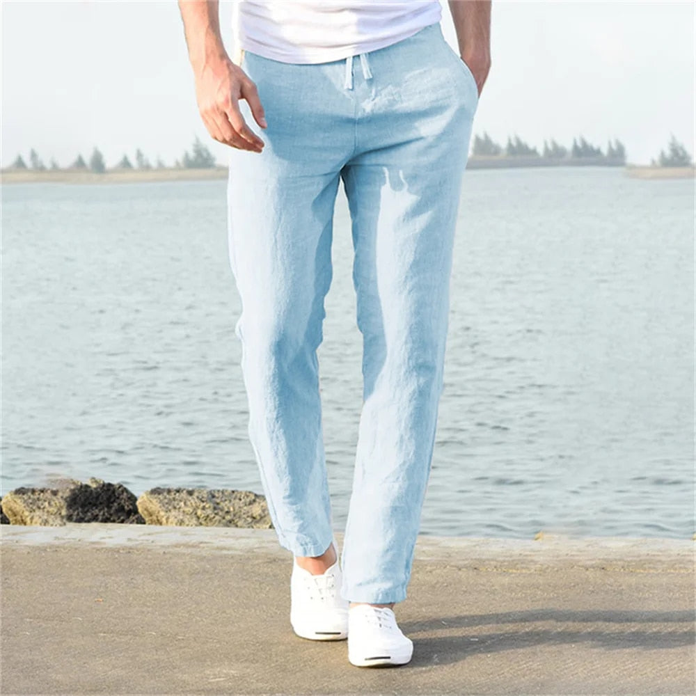 Felix | Light men's linen pants | Casual, comfortable & breathable