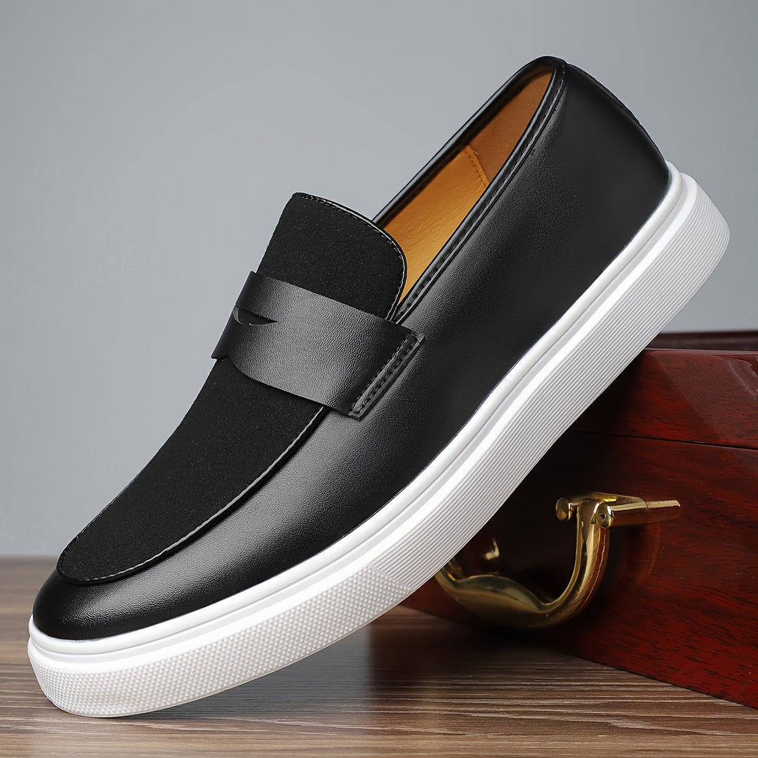 Elegante Herren-Slipper aus PU mit Flexibler Gummisohle und Slip-on-Komfort-1