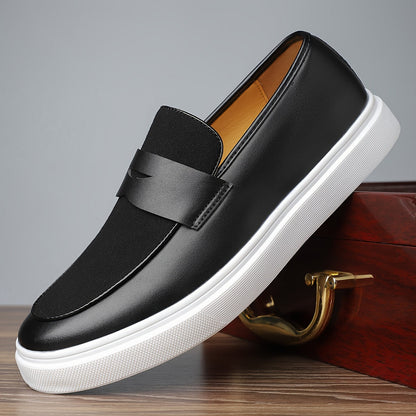 Elegante Herren-Slipper aus PU mit Flexibler Gummisohle und Slip-on-Komfort-1