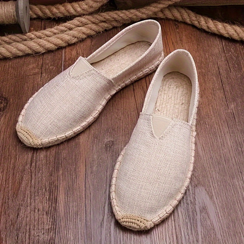 Herren Espadrilles Slippers - Leichte Atmungsaktive Sommerschuhe mit Rutschfester Sohle-2