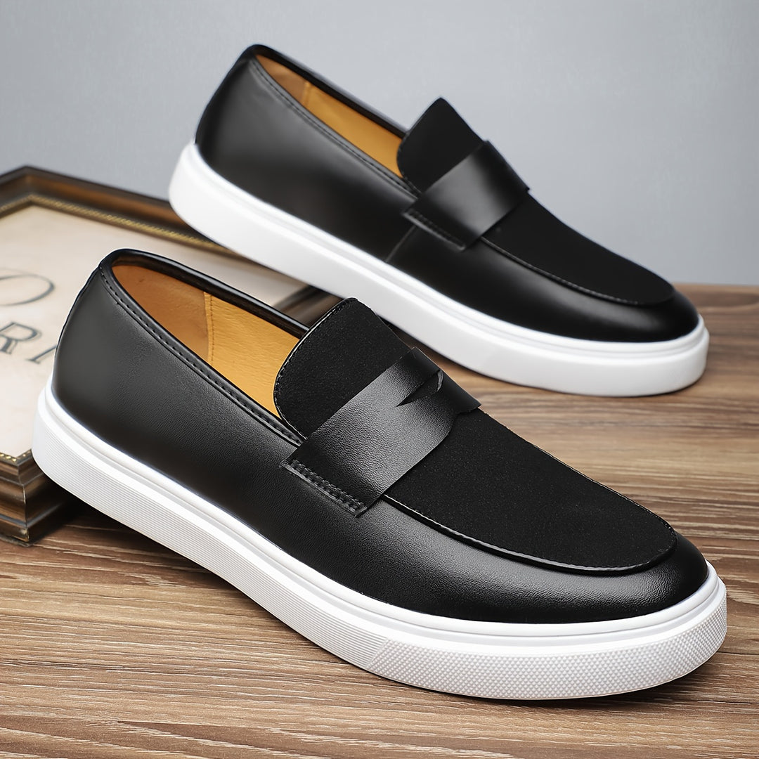 Elegante Herren-Slipper aus PU mit Flexibler Gummisohle und Slip-on-Komfort-3