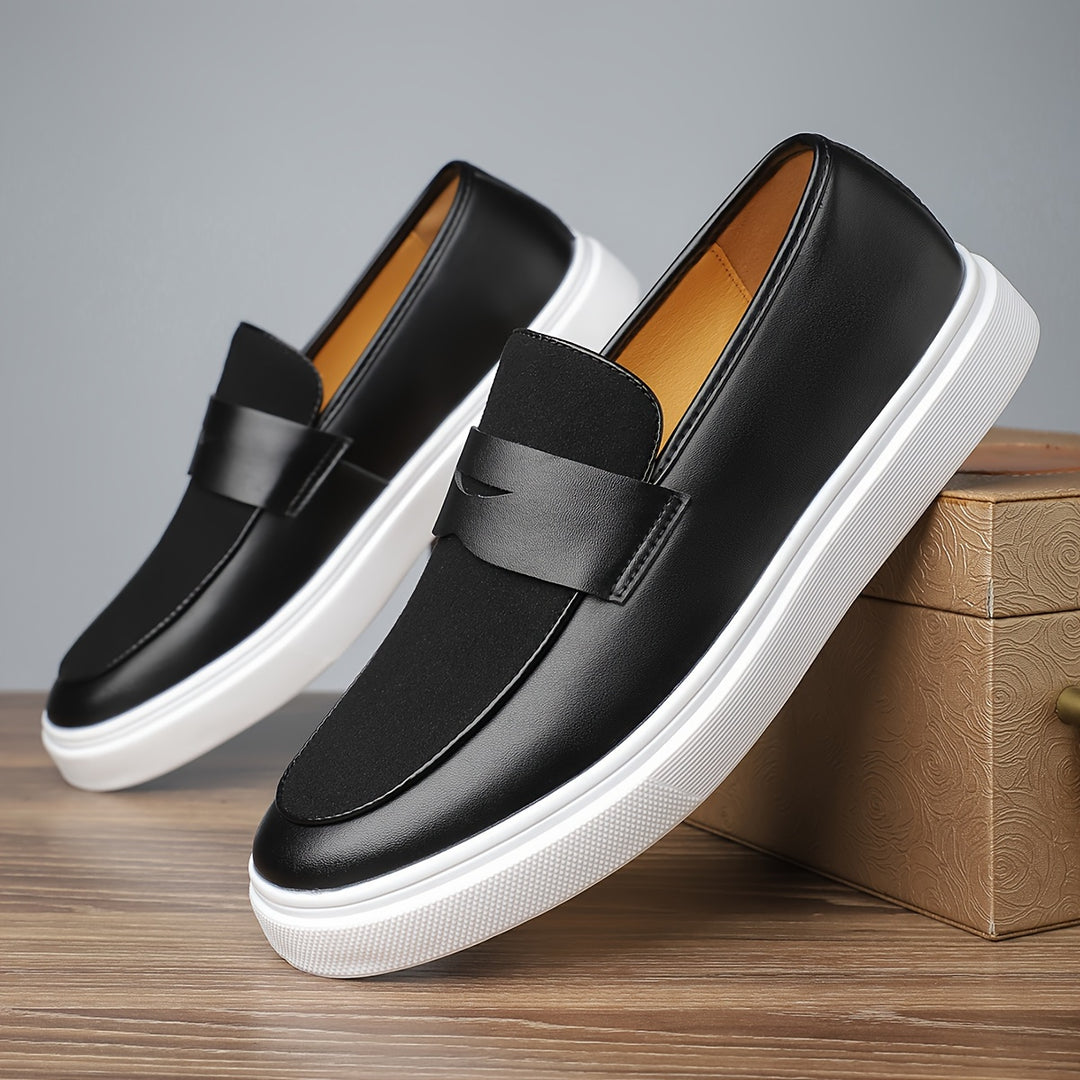 Elegante Herren-Slipper aus PU mit Flexibler Gummisohle und Slip-on-Komfort-2