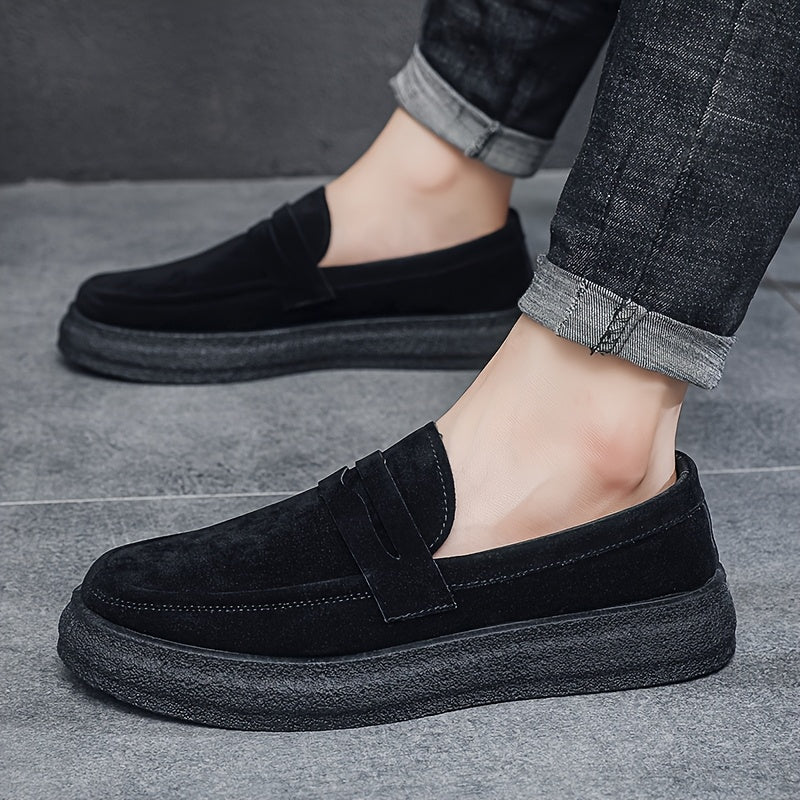 Vintage Herren Slipper - Bequeme Loafer mit Robuster Gummisohle und Klassischem Design-5