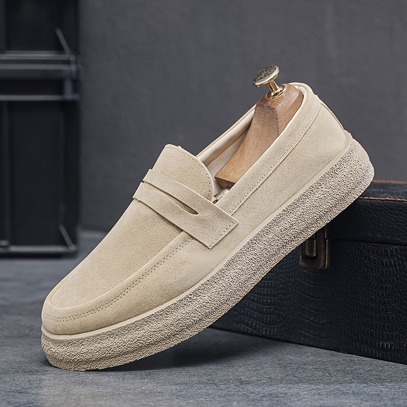 Vintage Herren Slipper - Bequeme Loafer mit Robuster Gummisohle und Klassischem Design-3