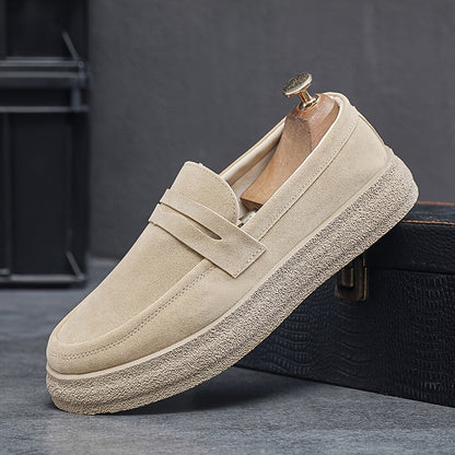 Vintage Herren Slipper - Bequeme Loafer mit Robuster Gummisohle und Klassischem Design-3