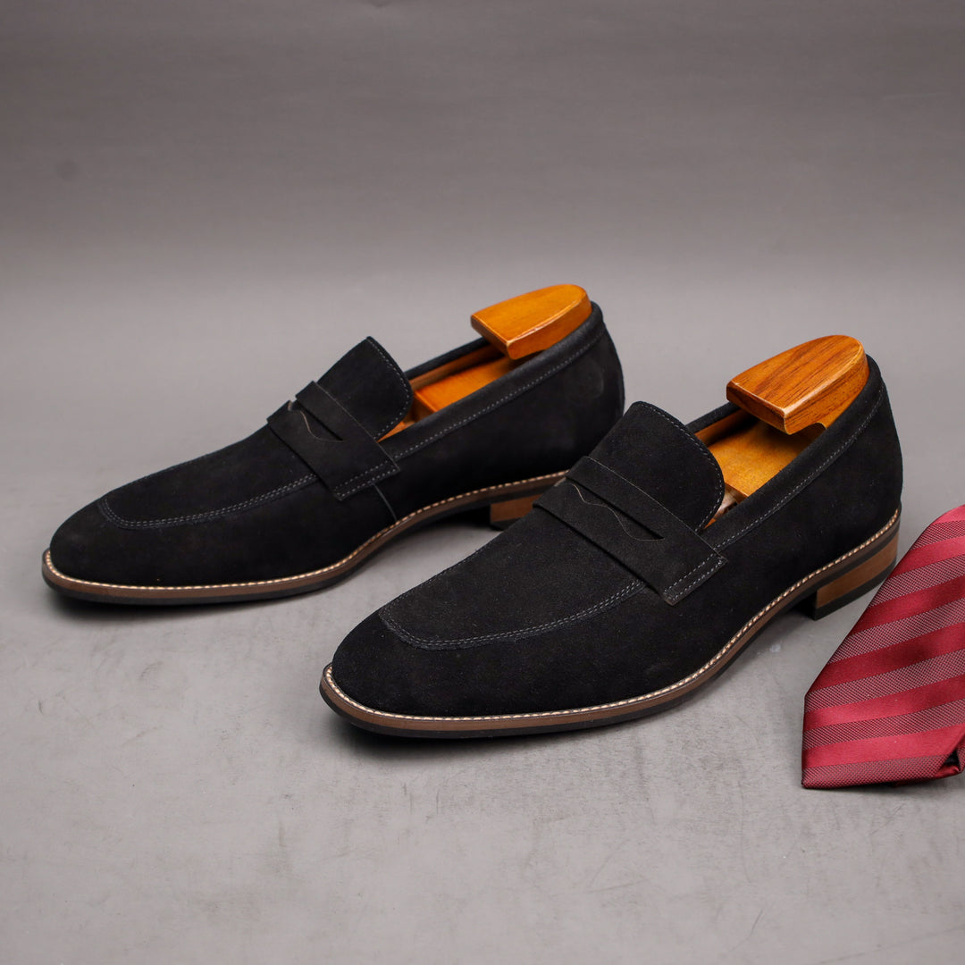 Variant image for Luxuriöse Herren Slipper aus Wildleder | Elegante Slip-On Schlupfschuhe für Komfort-17