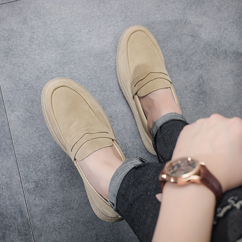 Vintage Herren Slipper - Bequeme Loafer mit Robuster Gummisohle und Klassischem Design-4