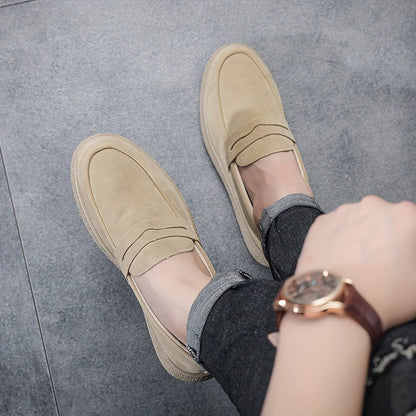 Vintage Herren Slipper - Bequeme Loafer mit Robuster Gummisohle und Klassischem Design-4