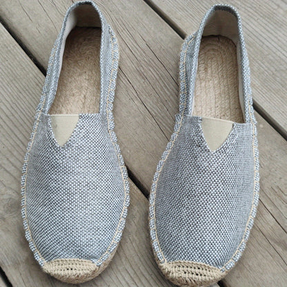 Herren Espadrilles Slippers - Leichte Atmungsaktive Sommerschuhe mit Rutschfester Sohle-5