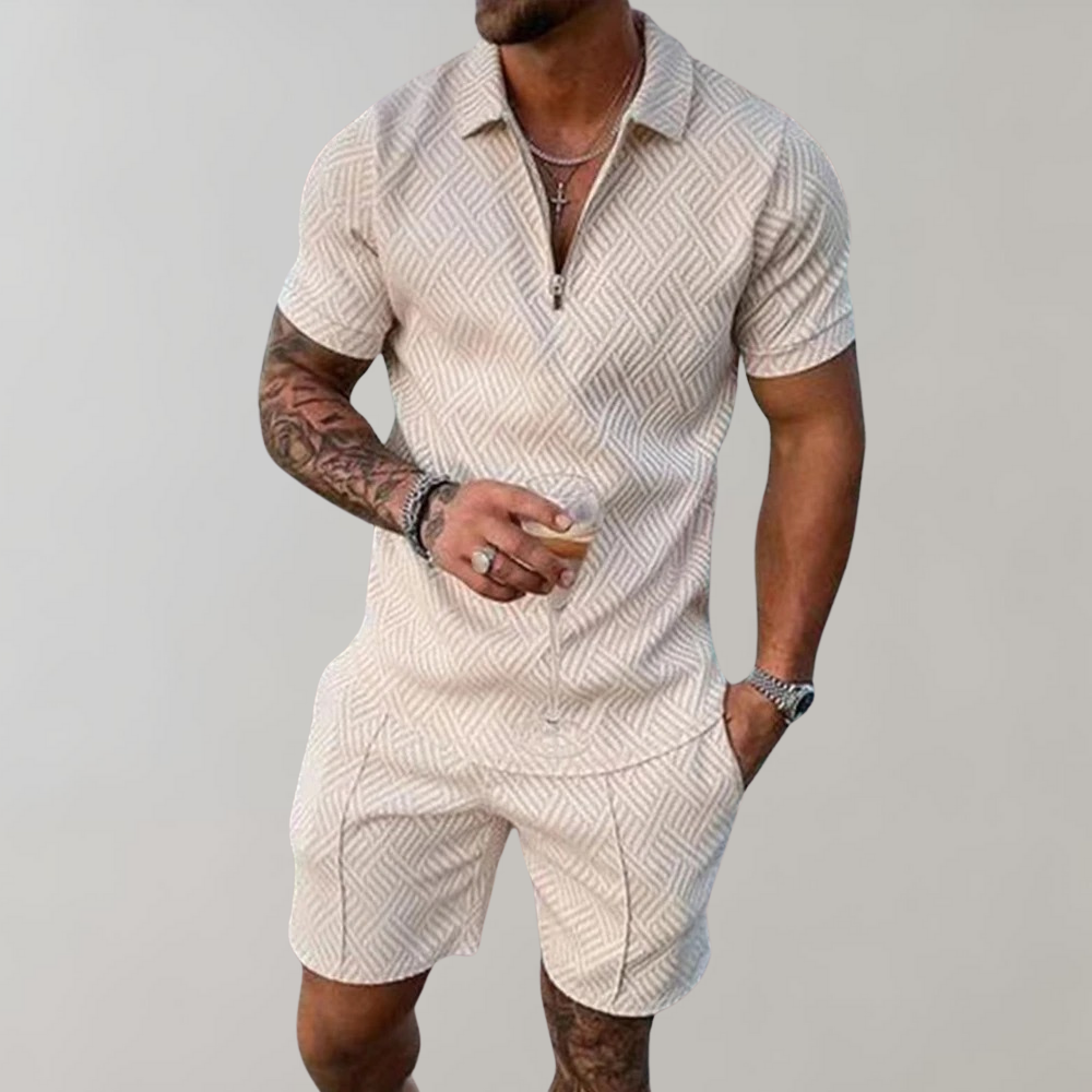 Hugo Sommer-Set für Herren | Modisches Poloshirt mit Bequemer Shorts