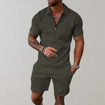 Hugo Sommer-Set für Herren | Modisches Poloshirt mit Bequemer Shorts