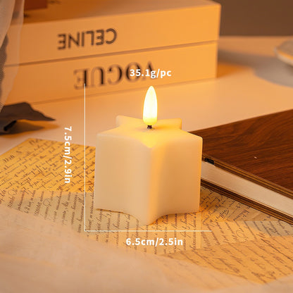 WinterShine – Elegante candela LED dal design a palla di neve