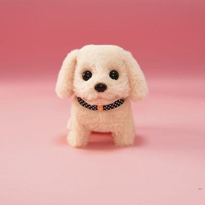 Juguete interactivo cachorros con movimientos realistas – Reacciona al tacto y a la voz, materiales suaves de PU