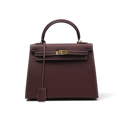 Bolso de hombro para mujer de auténtico Saffiano – Bolso bandolera elegante