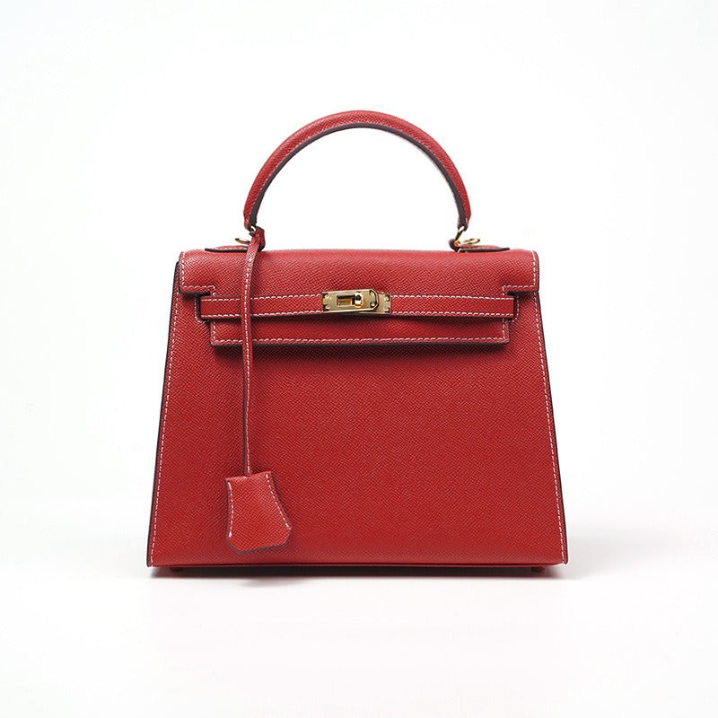 Bolso de hombro para mujer de auténtico Saffiano – Bolso bandolera elegante