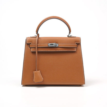 Bolso de hombro para mujer de auténtico Saffiano – Bolso bandolera elegante