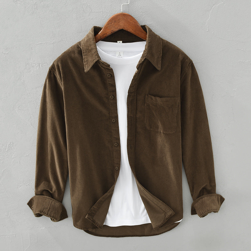 Johannes | Retro Herren Cordhemd | Elegant, vielseitig & bequem