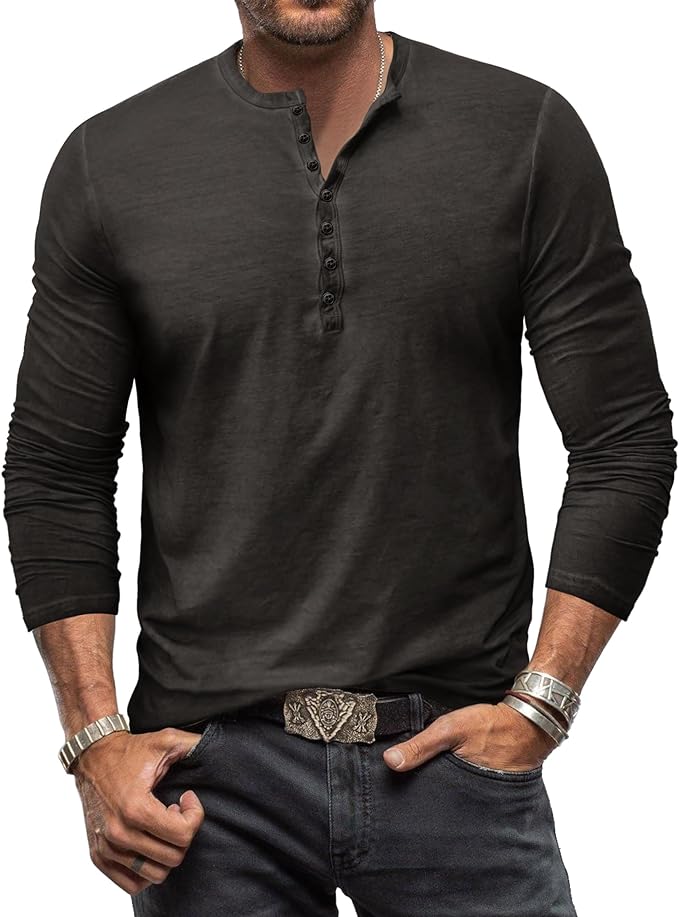 Joshua | Loose men's shirt made of cotton | Breathable, stylish & comfortable