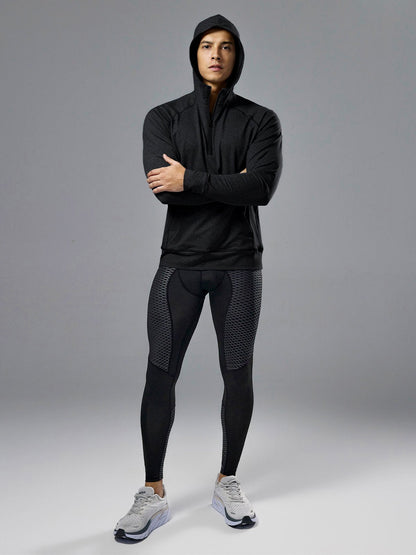 Variant image for Herren Hoodie Atmungsaktiv Leicht Mit Kapuze Sweatshirt für Training und Freizeit-11