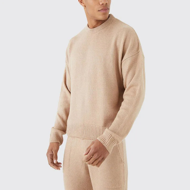 Variant image for Herren Loungewear Set Beige Größe M Baumwolle-1