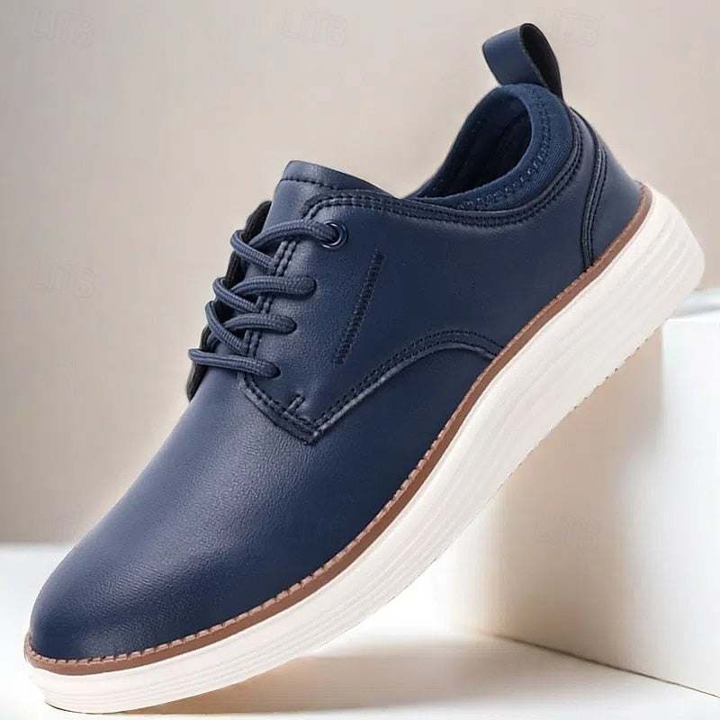 Variant image for Herren Oxford-Schuhe Schwarz Größe 42 Leder Atmungsaktiv Komfortabel Elegantes Design-1