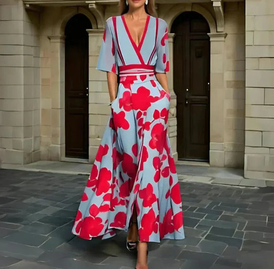 Lena – Elegant Flower Bloom Dress – Stylish, figure-hugging & timeless