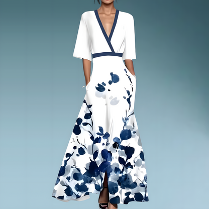 Lena – Elegant Flower Bloom Dress – Stylish, figure-hugging & timeless