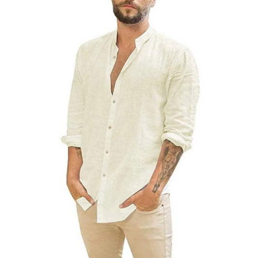 Leon | Elegant men's linen shirt | Lightweight, breathable & ideal for warm days