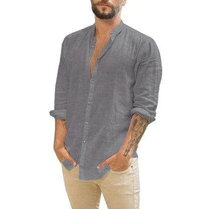 Leon | Elegant men's linen shirt | Lightweight, breathable & ideal for warm days