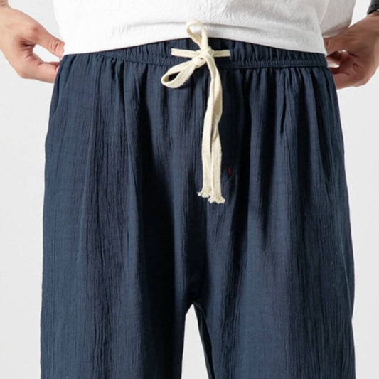 Leon | Light men's comfort pants made of cotton and linen | Soft, breathable & stylish