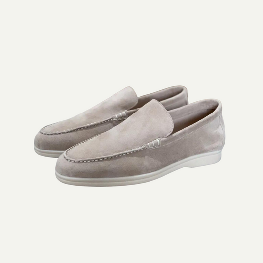 Herren Slipper Wildleder Braun Größe 42 Schlupfschuhe Loafer Komfort-1