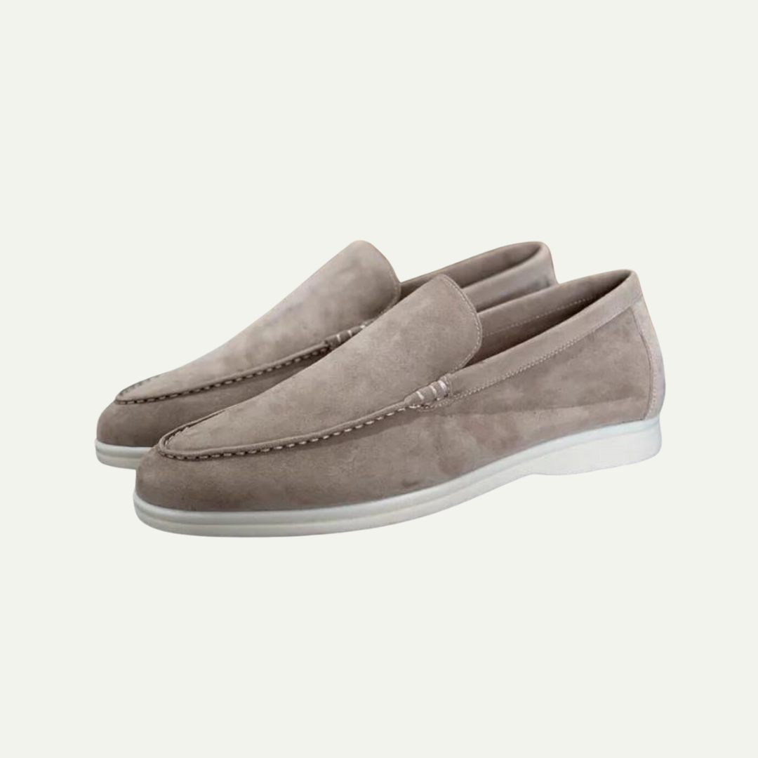 Herren Slipper Wildleder Braun Größe 42 Schlupfschuhe Loafer Komfort-6