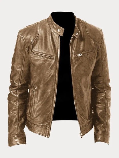 Lorenzo Lederjacke | Zeitloser Casual-Look mit Hochwertiger Lederverarbeitung