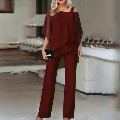 Luxury chiffon set for women | Elegant set for festive evenings
