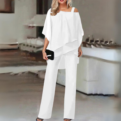 Luxury chiffon set for women | Elegant set for festive evenings