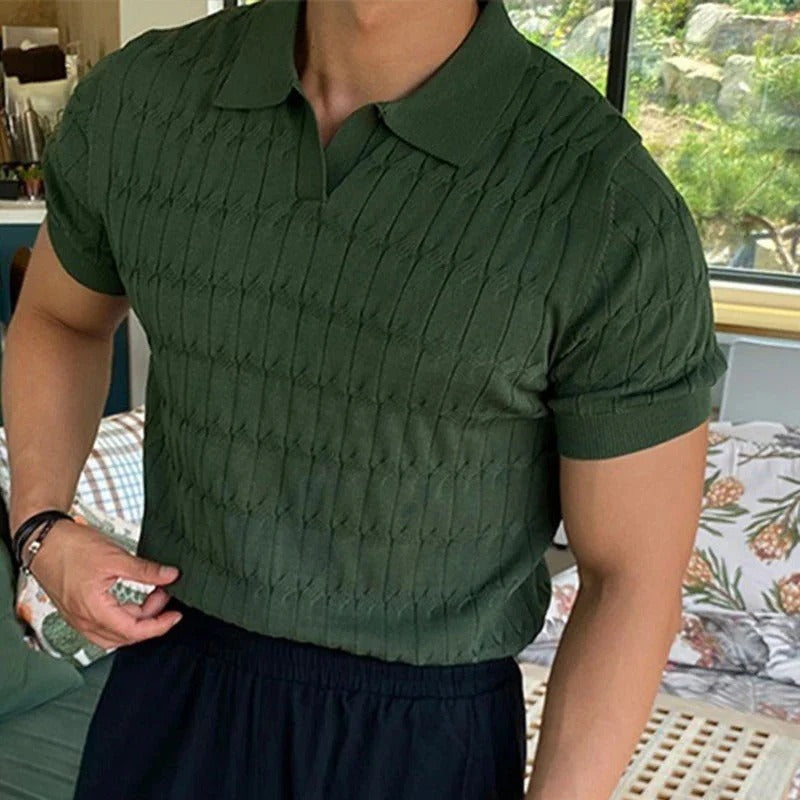 Variant image for Herren Polohemd Blau Größe M Polyester Atmungsaktiv Casual-7