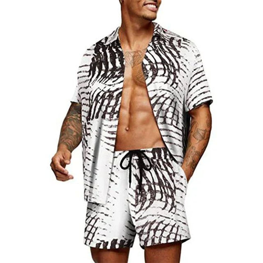 Herren Set Grün Größe M Baumwolle - Modisches Sommer Outfit für Männer-1