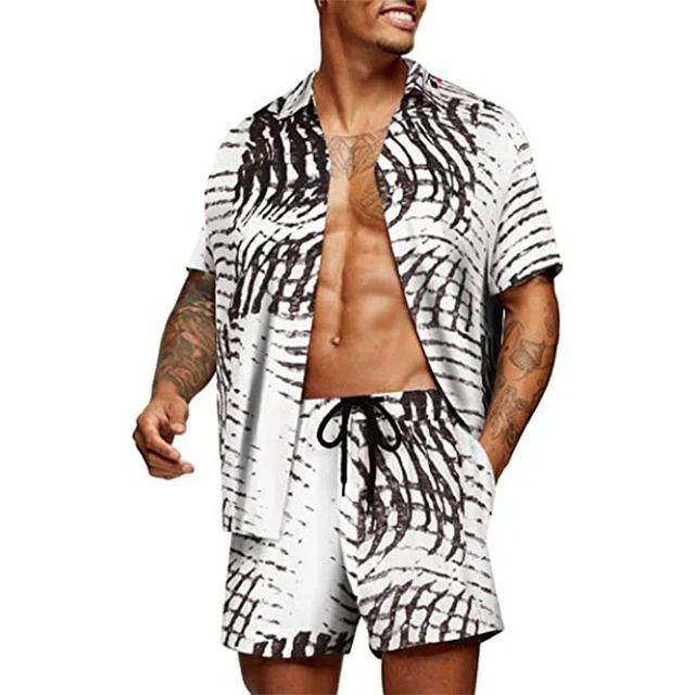 Variant image for Herren Set Grün Größe M Baumwolle - Modisches Sommer Outfit für Männer-1