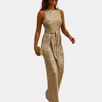 Monica Glitter Jumpsuit | Elegant women's jumpsuit for festive occasions